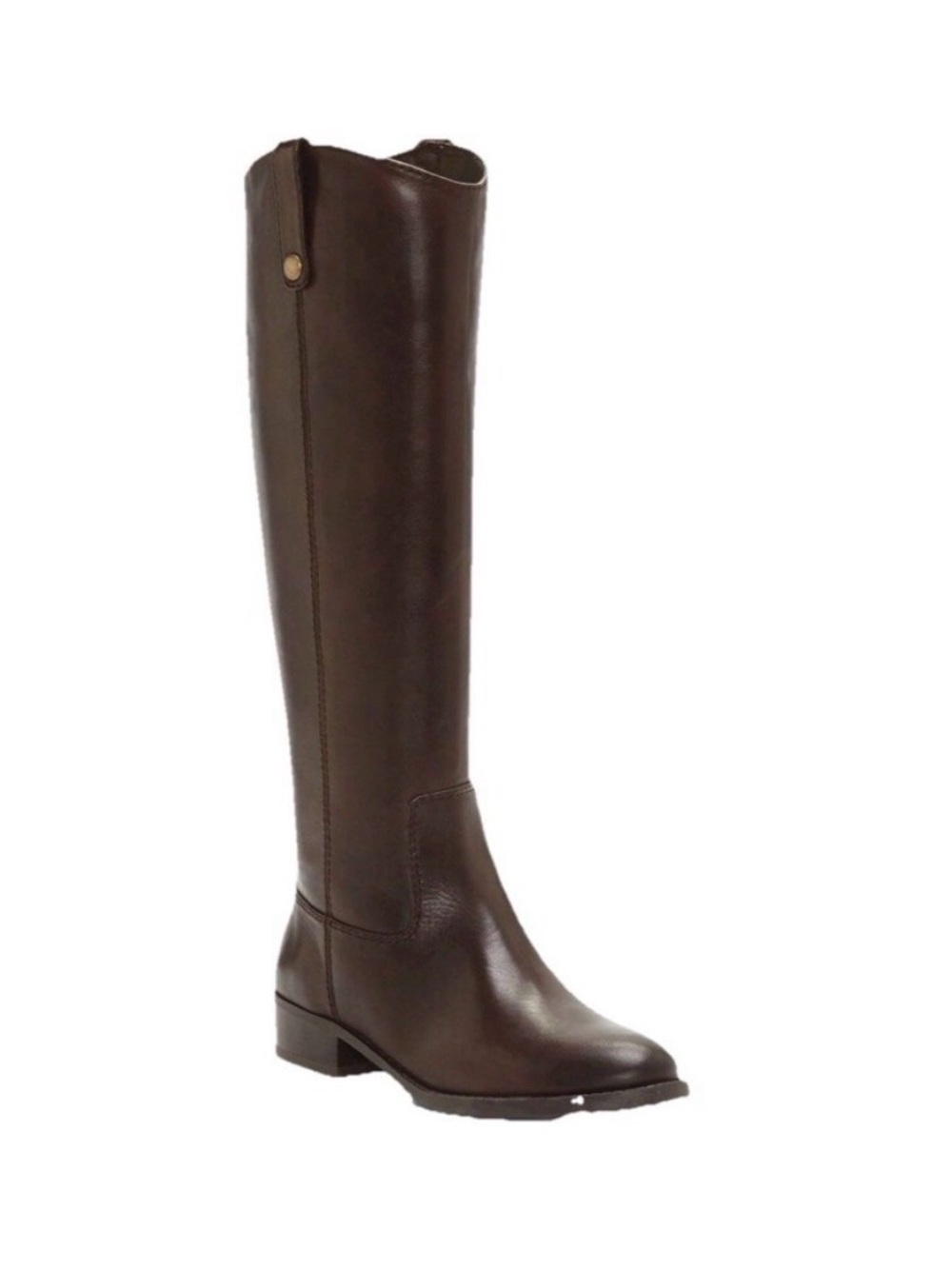 I.N.C. Fawne Riding Boots Wide-Calf Brown Leather Knee High Size 7.5 M NEW